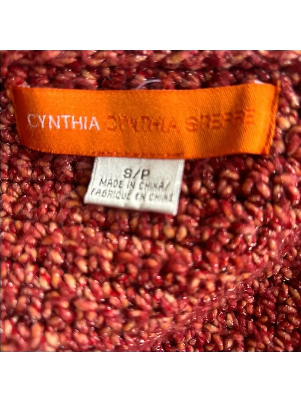 Cynthia Steffe Coral Tweed Blazer Small Knit
